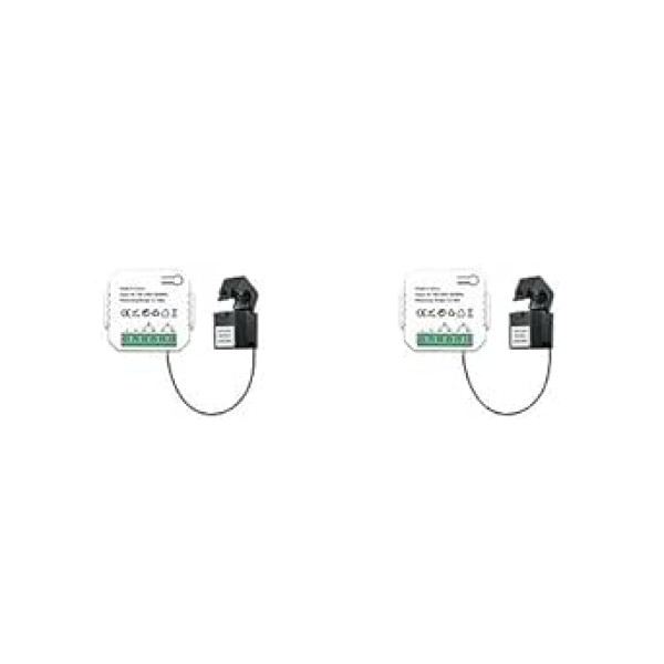 Leistungsmesser, 1/2/3PCS Tuya Wifi Energie Meter 80A Mit CT Clamp App Kwh Stromverbrauch Monitor Strom statistiken Strommonitor (Krāsa : 1 UK, Izmērs : 01 2gab)