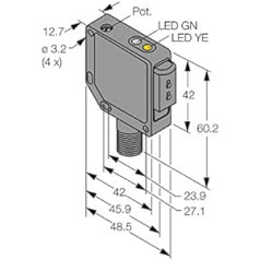 3045784 — QM42VP6FPQ, Opto Sensor Basisgerät für Kunststofflichtleiter