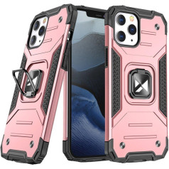 Bruņu maciņš iPhone 14 Pro Max, magnētisks turētājs Ring Armor, zelts