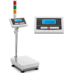 Noliktavas platformas svari ar LCD gaismas kolonnu 30 kg / 0,001 kg