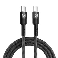 USB-C USB-C strāvas padeves kabelis 18W 2m melns