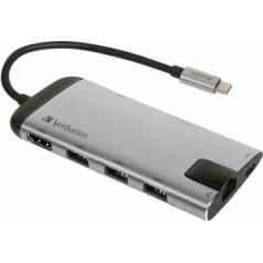 Verbatim USB-C Multiport Hubs HDMI / LAN / USB / SD / MicroSD