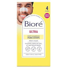 Biore Bioré Witch Hazel ypač giliai valomos porų juostelės nosies juostelės, skirtos dėmių turinčiai odai