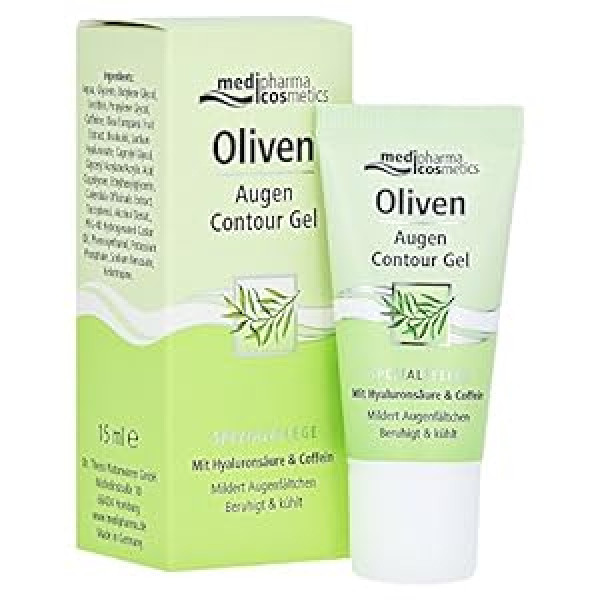 ‎Medipharma Cosmetics Medipharma Cosmetics, 05109799 Olive Eye Contour Gel, bezkrāsains, 15 ml