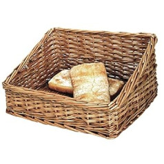 Olympia Brot-Display-Weidenkorb, 510 mm, natürliche Farbe, Größe: 200 x 510 x 400 mm, robuster Weidenkorb – ideal für Körbe oder professionelle Cafés, Restaurant-Buffets und den Heimgebrauch, P756