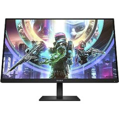 HP OMEN 27s Gaming Monitor - 27 Inch Screen, FHD Display, 240Hz, AMD FreeSync Premium, 1 ms Response Time, 2x HDMI 2.0, Display Port 1.4, 2x USB-A, USB-B, Audio Output, RGB Lighting, Black