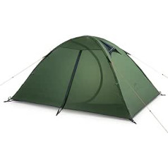 Naturehike īpaši viegla telts 2 vietīga kempinga telts ūdensnecaurlaidīga un vēja necaurlaidīga kupolveida telts āra pārgājieniem ar mugursomu