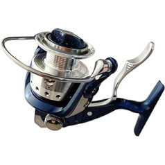 Caihuashopping makšķerēšanas spole All Metal Double Line Cup Makšķerēšanas spole 2000-3000 Series Sea Fishing Reel Spining Spole (Izmērs: Double Line Cup 2000)