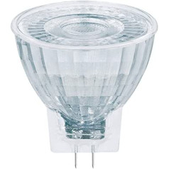 OSRAM aptumšojama MR11 LED atstarotāja lampa ar GU4 ligzdu, silti balts (2700 K), stikla punktiņš, 3,2 W, nomaiņa 20 W atstarojošajai lampai, LED Superstar MR11 12 V, 10 v.