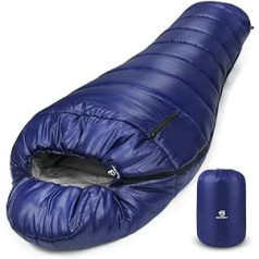 Bessport Sleeping Bag -10 °C -15 °C 4 Seasons Winter Mummy Sleeping Bag Water-Repellent Sleeping Bag for Travel Camping Outdoor Camping or Indoor