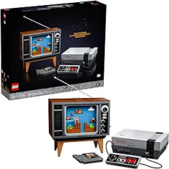 LEGO Super Mario Nintendo Entertainment System 71374 spēļu veidošanas komplekts, modeļu komplekti pieaugušajiem celtniecībai, radoša darbība, kolekcionējama dāvana