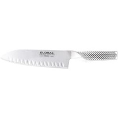 Global G-80 Santoku nazis ar 18 cm asmeni, Cromova 18 nerūsējošais tērauds