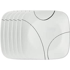 Corelle Boutique Cherish Geprägtes quadratisches Set, 6 skaitikliai