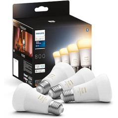 Philips Hue White Ambiance E27 spuldze, 4x 570 lm, 60 W