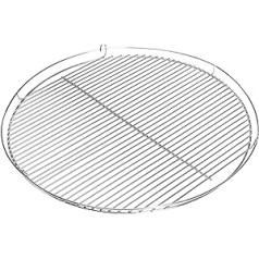 barbecook Junko 2279670015 Praktiska hromēta grila režģis Junko BBQ grilam, diametrs 60 cm, pelēks, 60,5 x 60,5 x 1 cm