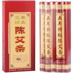 Moxa Roll Sticks, 50 gabali Ķīniešu terapijas Moxibustion Health Care Piecus gadus veci Moxa Sticks Moxibustion Pure Ai Ye Ķīniešu vērmeles Moxibustion tīrībai