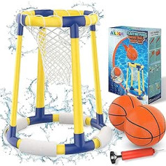 AOLUXLM baseino krepšinio lankas baseino žaislas vaikams suaugusiems vandens žaidimų rinkinys krepšinio lankas plūduriuojantis vaikų žaislas baseinui vasarą