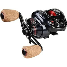 Angelrollen 8 Kg Max Drag 11+1BBs Hochgeschwindigkeits Angelrolle Baitcastingrolle Dual Brake System Reel Karpfenrolle