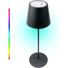 SCHWAIGER OTL200 013 galda lampa nakts gaisma LED lampa dārza gaisma grīdas lampa RGB Touch Baterija aptumšojama silti balta iekštelpu un āra IP44 melna