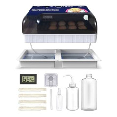 TRIOCOTTAGE visiškai automatinis inkubatorius 12 kiaušinių, inkubatorius aprūpintas automatine vandens tiekimo sistema ir temperatūros reguliavimu, inkubatoriaus viščiukai, putpelės