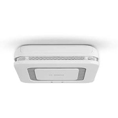 Bosch Smart Home Twinguard dūmu detektors ar gaisa kvalitātes mērījumu un lietotnes funkciju, saderīgs ar Apple HomeKit