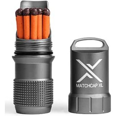 Exotac Matchcap XL vandeniui atsparus degtukų krepšys