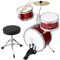 CB Sky 5 шт. Детская барабанная установка Ударные инструменты для детей/Музыкальные игрушки для детей/Музыкальные инструменты для детей (красный)