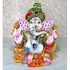 ESPLANĀDE Pagdi Ganeša Ganpati Murti elka statujas skulptūra (9 collas)