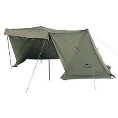 Naturehike Ares armijas telts 1-2 personām kempinga telts 4 sezonas kamīna telts karstā telts ar skursteņa caurumu
