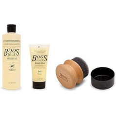 Boos Block pjaustymo lentų aliejaus ir vaško rinkinys - Mystery Oil (473 ml) - Lentų kremas (5 uncijos) - Pjaustymo lentų aliejus - Stalviršio aliejus - Bičių vaško medienos priežiūra - Yra aplikatorius