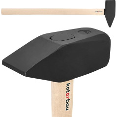 KOTARBAU® āmurs 10 kg ar koka vārpstu Tērauda āmurs 900 mm Inženiera āmurs Sledge Hammer Instruments