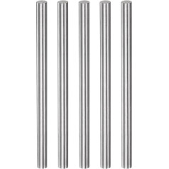 5 apaļi stieņi 6,2 mm x 100 mm ātrgriezējtērauda (HSS) virpošanas stieņa stienis DIY amatniecības rīki virpošanai, kas vērsti uz urbšanas vītni