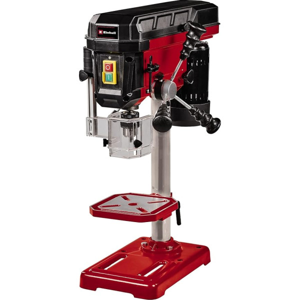 Einhell TC-BD 500 kolonnu urbis (500 W, līdz 2410 min-1, 9 soļi, maks. Urbšanas dziļums 50 mm, regulējams dziļuma ierobežotājs, slīpi grozāms un augstumā regulējams urbšanas galds)