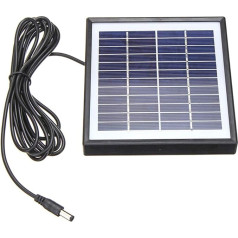 Solarpanel-Außenkabel, 5 W, 12 V, Polysilizium, Solarpanel-Ladegerät für Lichtkamera, Webcam-Sicherheitskamera, Sicherheitsversorgung, Solar