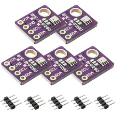 ARCELI 5 digitālo 5V barometrisko sensoru moduļu komplekts, temperatūras un mitruma sensoru modulis, spiediena temperatūras mitruma moduļu padome IIC I2C Arduino Raspberry Pi ierīcēm