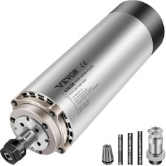 VEVOR vārpstas motors CNC vārpstas motors ar gaisa dzesēšanu 0,8 Kw, gaisa dzesēšanas vārpstas motors 220-250 V Gaisa dzesēšanas motors CNC aptveres turētājam 0-24000 apgr./min Gaisa dzesēšanas vārpstas motors ar vēja dzesēšanu