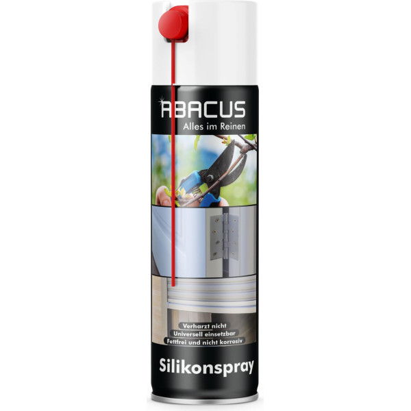 ABACUS® Silikona aerosols, silikona aerosols, silikona smērviela, smērviela, eļļošanas līdzeklis, smērviela, aizsargsmērviela, smērviela pret čīkstēšanu - Silikona aerosols 400ml (3050)