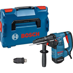 Bosch Professional Bohrhammer GBH 3-28 DFR (800 Watt, SDS Plus, Spannfutter 13 mm, Vielseitiges Bohren und Meißeln, L-förmiges Design, Vibrationskontrolle, Leistungsstark, inkl. Zubehör und L-BOXX)