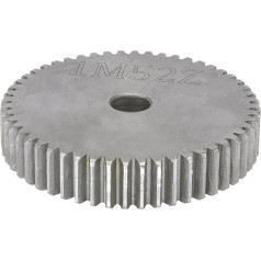 LJQDD Spur Gear Motor Gear Made of Aluminium Alloy, 1 Piece Cylindrical Gear, 1M-51/52/53/54/55/56/57/58/59/60T Carbon Steel Gear for Transmission Parts (1M57T - Bore 8 mm)