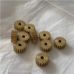 InDmar Pinion Gear Motor Pinion Gear Motor Pinion 19 Teeth 1.98mm Brass Pinion 2mm Hole Copper Gears GS (Hole Diameter 1.98mm)