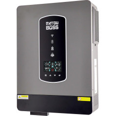 DATOUBOSS 10,2 kW tīra sinusoidālā viļņa hibrīda invertors no 48 V līdz 230 V maiņstrāvas ar 160 A MPPT saules enerģijas lādēšanas kontrolieri svina skābes un litija akumulatoriem