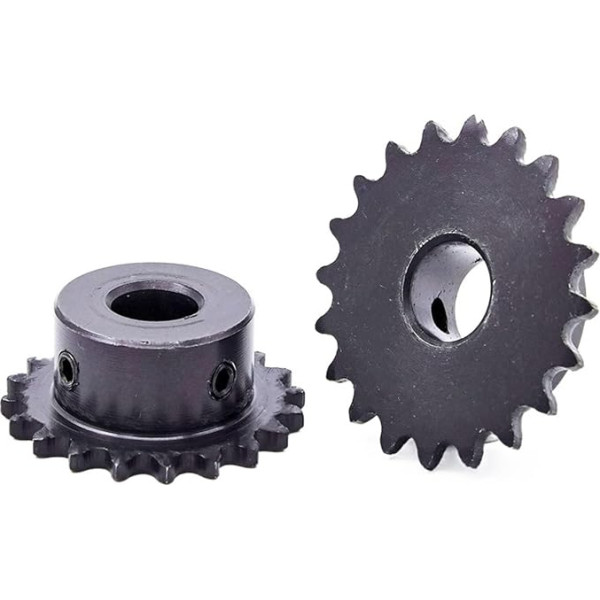 RLLHHGH Oglekļa tērauda koniskā zobrats 11-25 zobi 04C Sprocket tērauds 5mm-18mm Bore Industrial Sprocket Motor Chain Drive Tooth Pitch 6.35mm (12mm, 15 zobi)