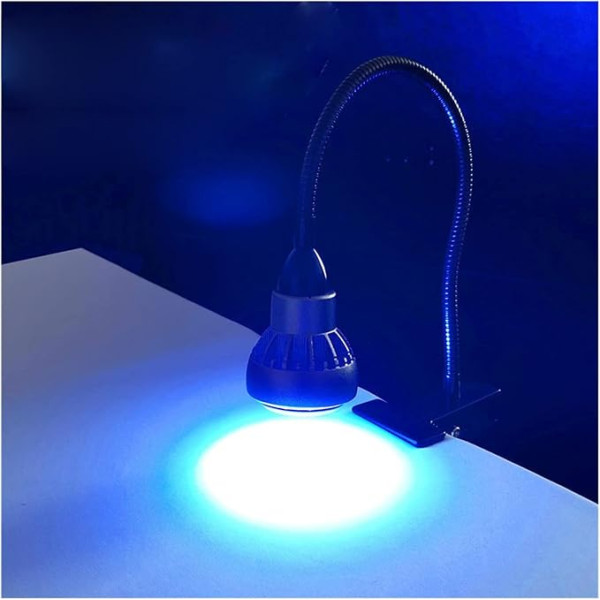 UV-Härtungslicht UV-härtende UV-Lampe Spotlicht 405nm 395nm 365nm Clip-on schattenloser Kleber grüner Ölbildschirm Telefonreparatur Leiterplattenlötmittel mit sofortiger Aushärtung (Size : 1 UK, Col.