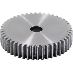 LJQDD Stirnradgetriebe Motorgetriebe aus Aluminiumlegierung 1 Stück Spur gear Staight Gear Positive Gear Mod 1M 26T 27T 28T 29T 30T 31T 32T 35T 36T 40T 45T 50T 60T Zähne (Izmērs : 50 zobi -1gab)