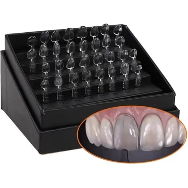 32 teile/satz Formen Kit Für Dental Furnier Composite Harz Form Licht Gehärtete Vorderzähne Form Zähne Bleaching Werkzeug