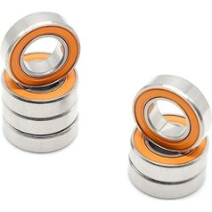 695-2RS Orange abgedichtetes Lager 5 * 13 * 4 mm 10 Stück Miniaturkugellager