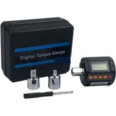 Digitaler Drehmomentadapter 30N 1/2 3-teilige Sets mit Adapter Digitaler Drehmomenttisch Drehmomentschlüssel Drehmomentanzeigekopf Ideal für Autos, Motorräder und Fahrräder