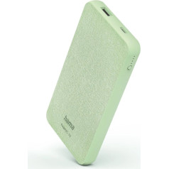 Hama 00201660 Fabric 10 Power Pack 10000mAh Smoke Green