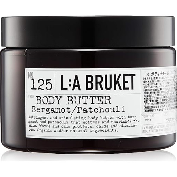 L:a Bruket Nr.125 Ķermeņa sviests Bergamotes / pačūlijas 350 ml