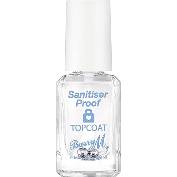 Barry M Kosmētika Santiser Proof Top Coat nagu laka, caurspīdīga